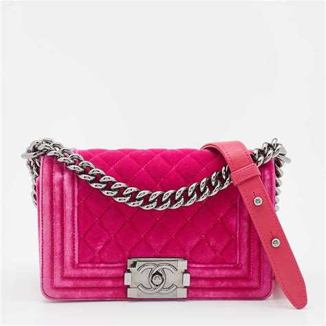 hot pink chanel boy bag|Chanel boy small quilted bag.